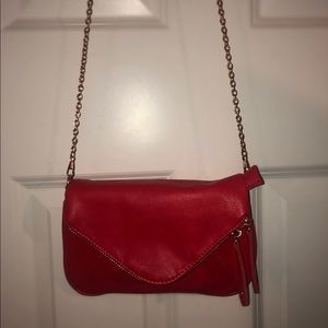 Street Level Red and Gold Crossbody Bag